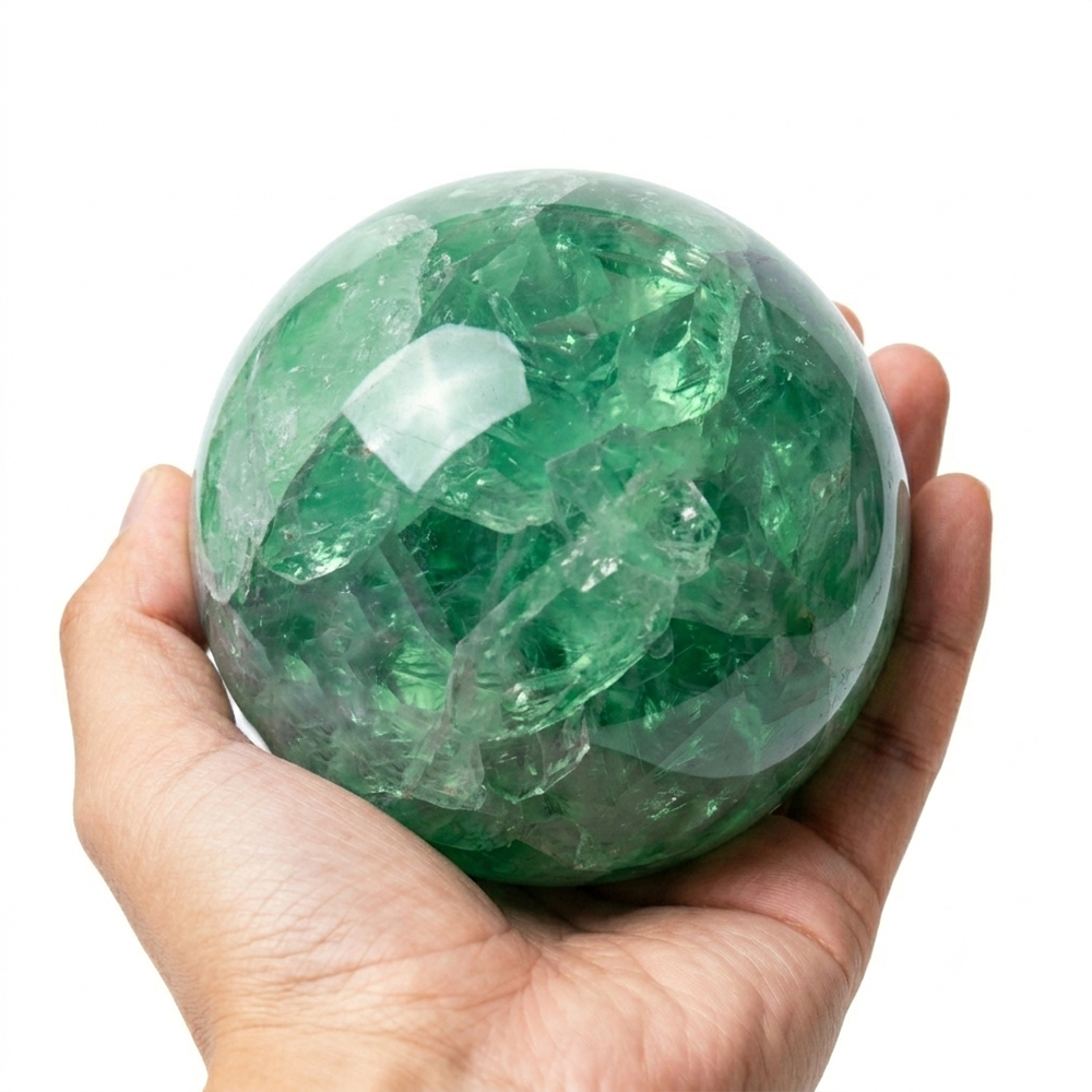 Home Office Feng Shui - Sfera di Cristallo di Fluorite Verde