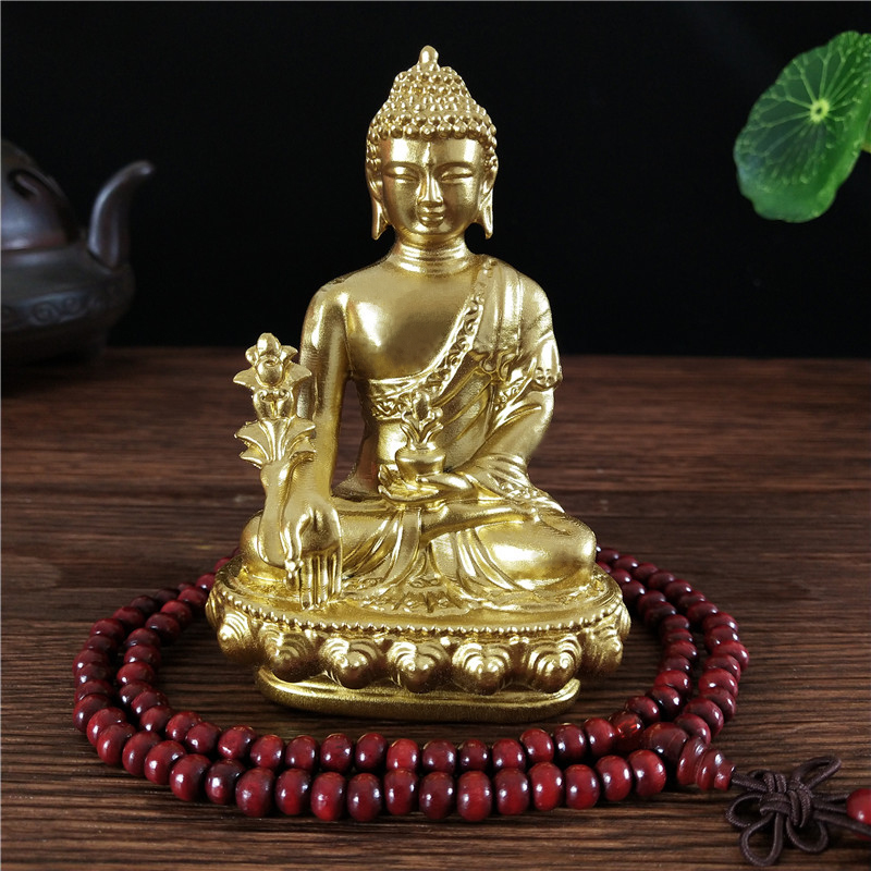 Home Office Feng Shui - Goldn Medicina Statua di Buddha Con