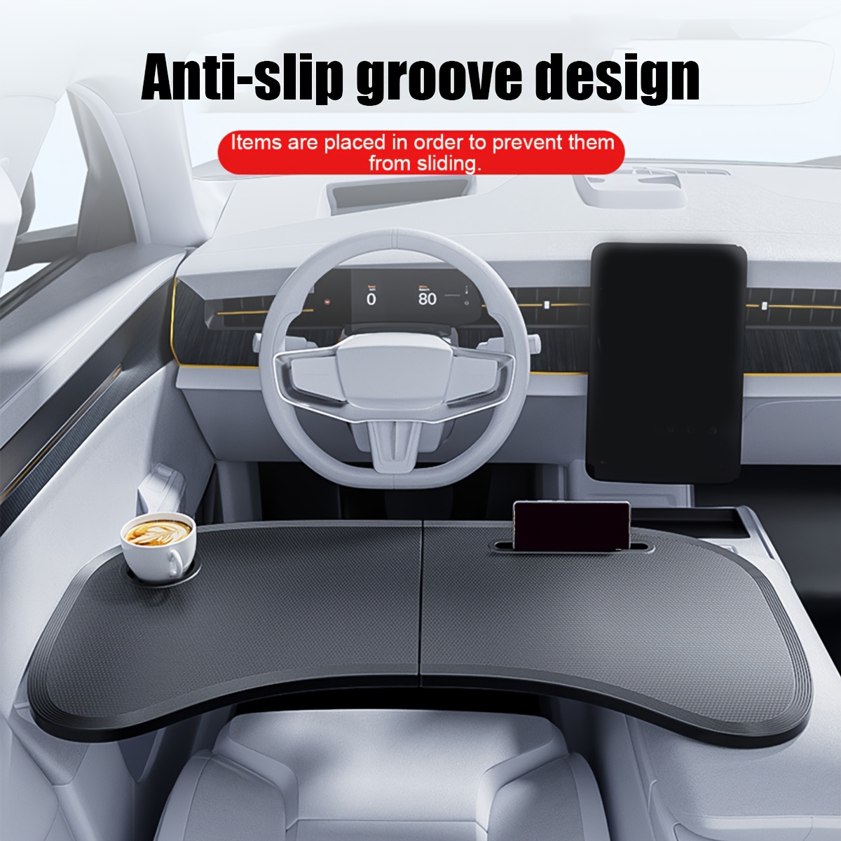 Home Office Hidden Desk - 1 Pezzo Tavolino Pieghevole da Auto