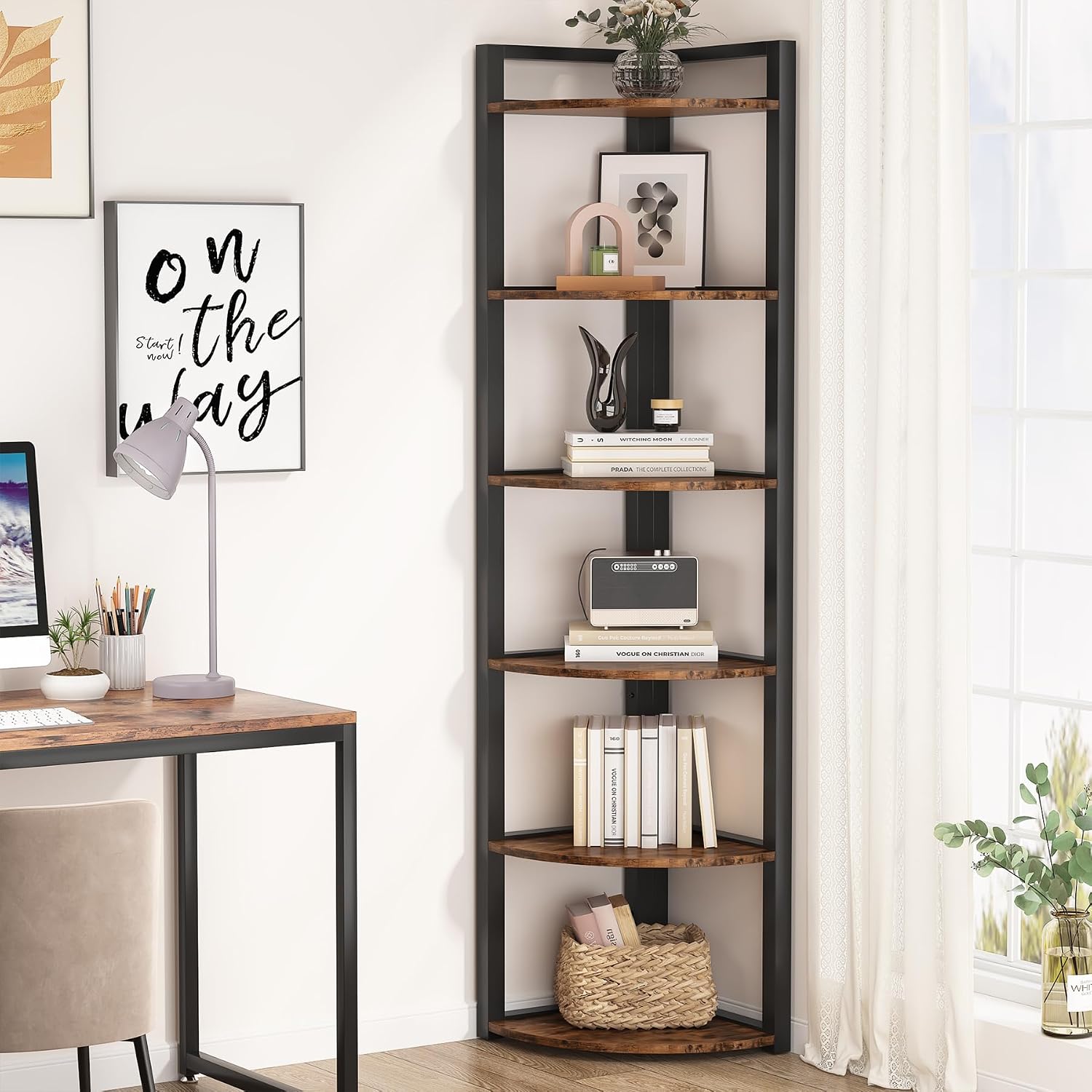 Tribesigns Scaffale Angolare a - Home Office Bookshelves recensione e prezzo