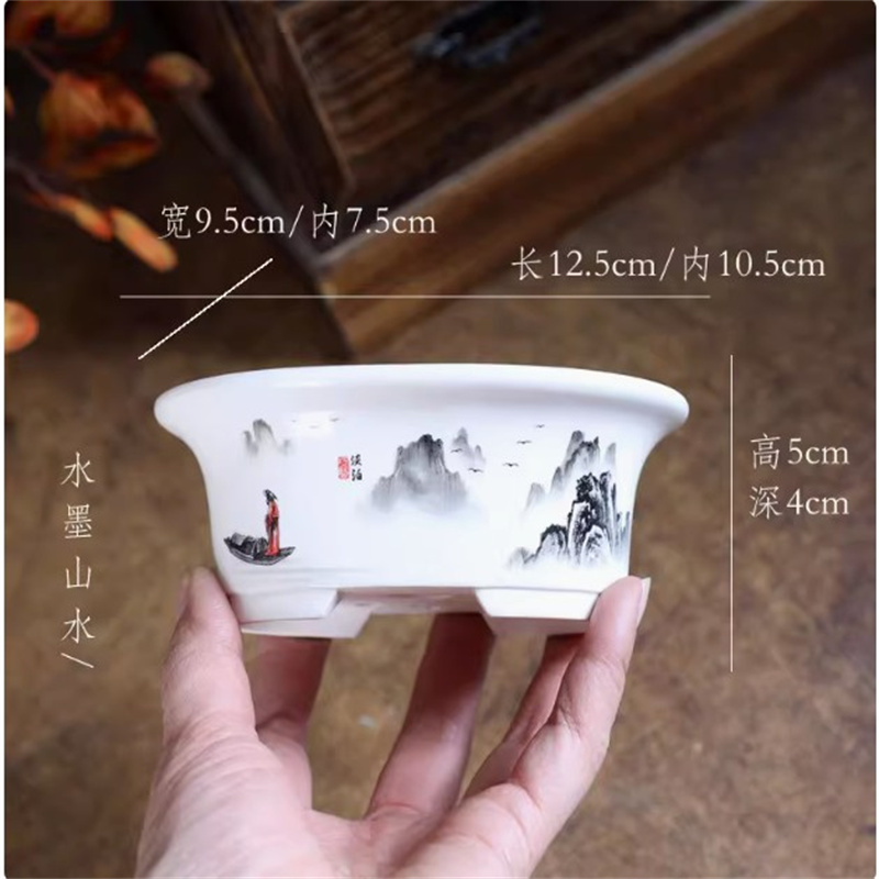 Vaso per bonsai ovale bianco i - Plant Desk Mini recensione e prezzo