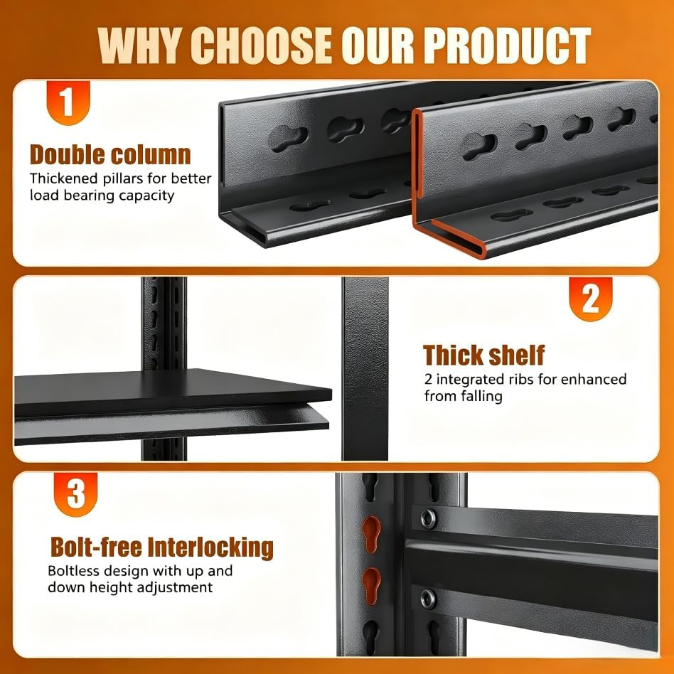 2 Pezzi Scaffale in Metallo a  - Home Office Bookshelves recensione e prezzo