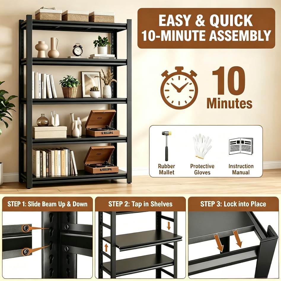 2 Pezzi Scaffale in Metallo a  - Home Office Bookshelves recensione e prezzo