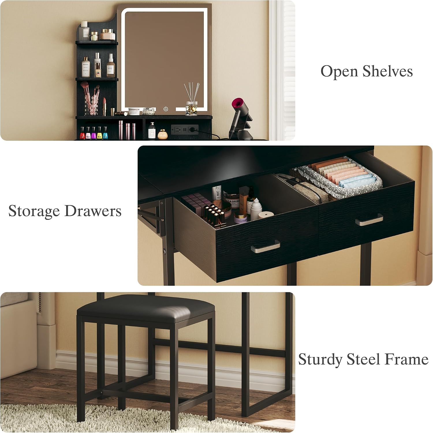 Toeletta Trucco con Specchio e - Desk Drawer Small recensione e prezzo