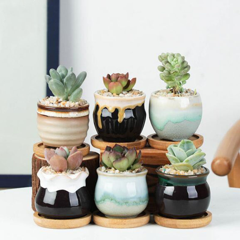 6 pz/set Vaso di Fiori In Cera - Plant Desk Mini recensione e prezzo