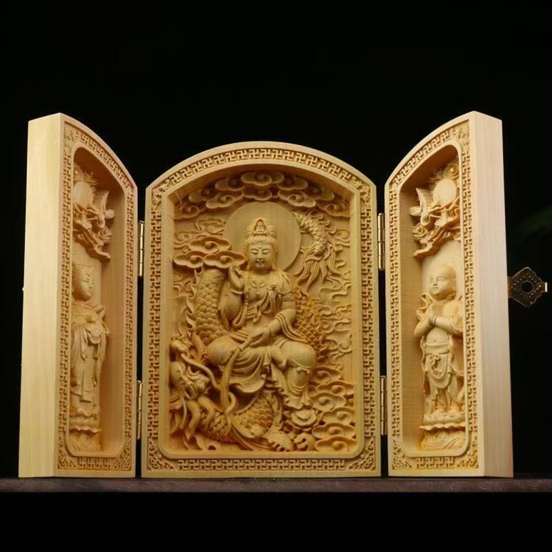 scultura in legno Guanyin, scu - Home Office Feng Shui recensione e prezzo