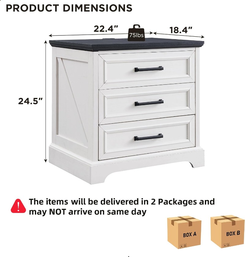 ACCOHOHO Set di 2 Comodini Sti - Desk Drawer Small recensione e prezzo