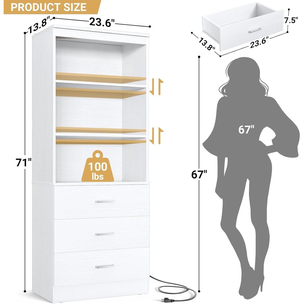 Libreria in Legno Bianco a 6 R - Home Office Bookshelves recensione e prezzo