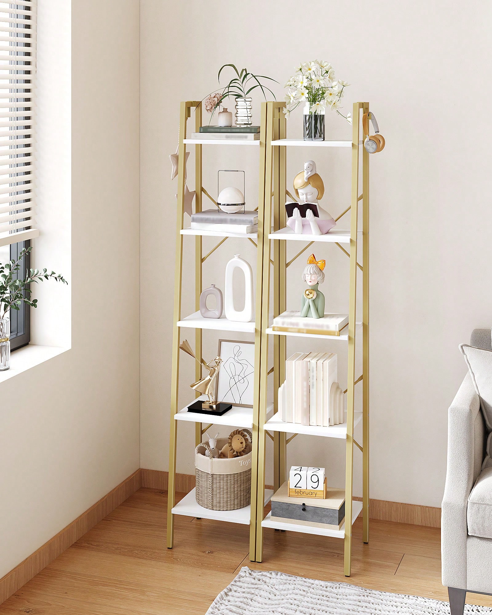 Scaffale a 5 Ripiani in Stile  - Home Office Bookshelves recensione e prezzo